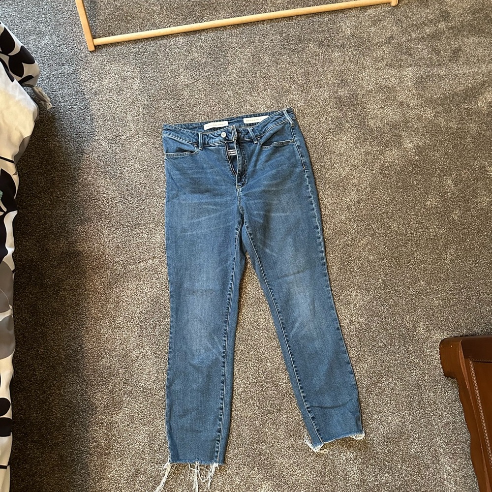 Anthropology Blue Cropped Women's Jeans